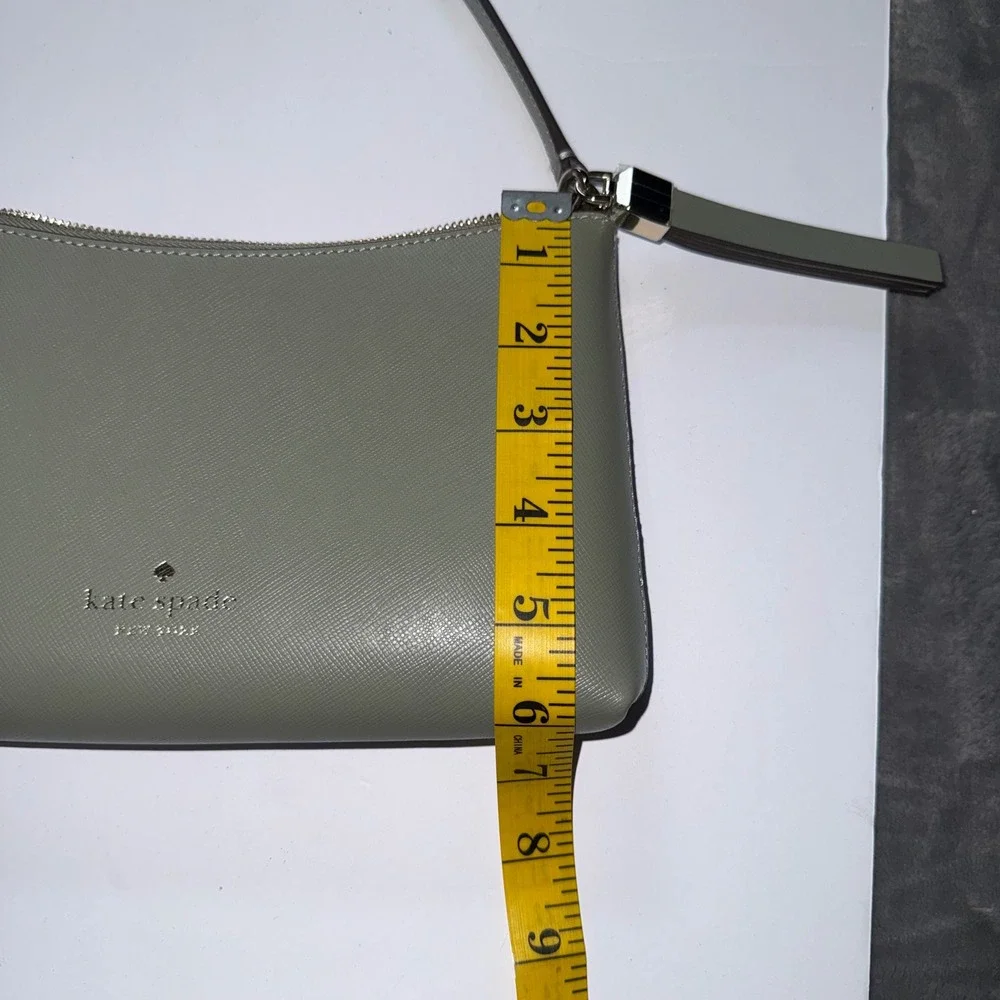 Kate Spade Small Crossbody Bag Dusky Pine  Leather‎ Zip Top Classic Minimalist